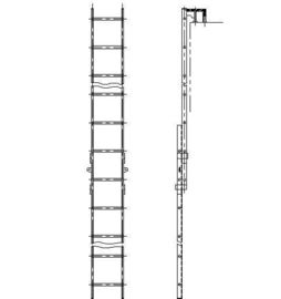 China Anticorrosieve Mariene Ontwerpladder, Boot het Inschepen Laddersoppervlakte Oxidated leverancier