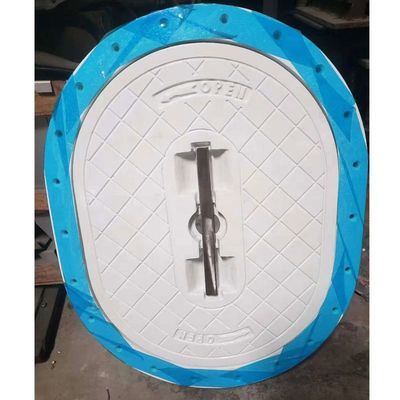 ABS-klasse Goedgekeurde snelle opening Custom Oval Flush Type Aluminium Marine Manhole Cover leverancier