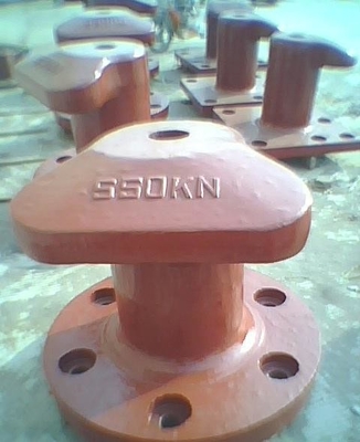 T-type Marine Steel Mooring Components Mooring Dock Bollard Voor Schip OEM Details Voor Marine Curved Mooring Bollard leverancier