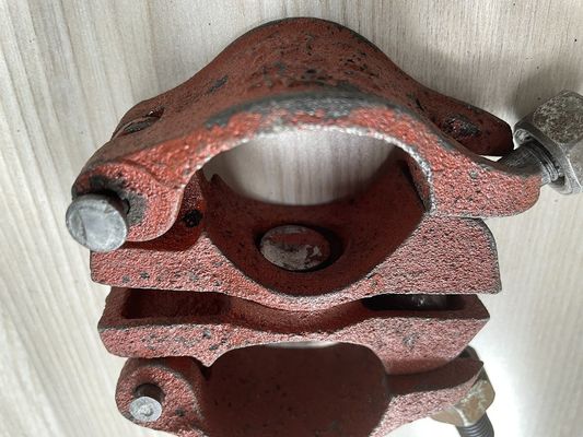 48 mm diameter gietijzeren corrosiebestendig buisclamper draaikoppeling voor steigers leverancier