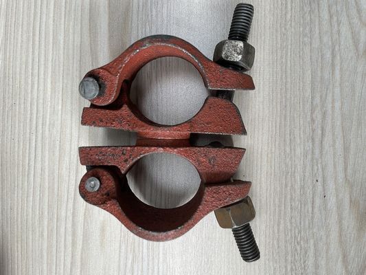 48 mm diameter gietijzeren corrosiebestendig buisclamper draaikoppeling voor steigers leverancier